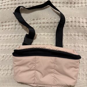 Calpak Luka Belt Bag in Rose Quartz